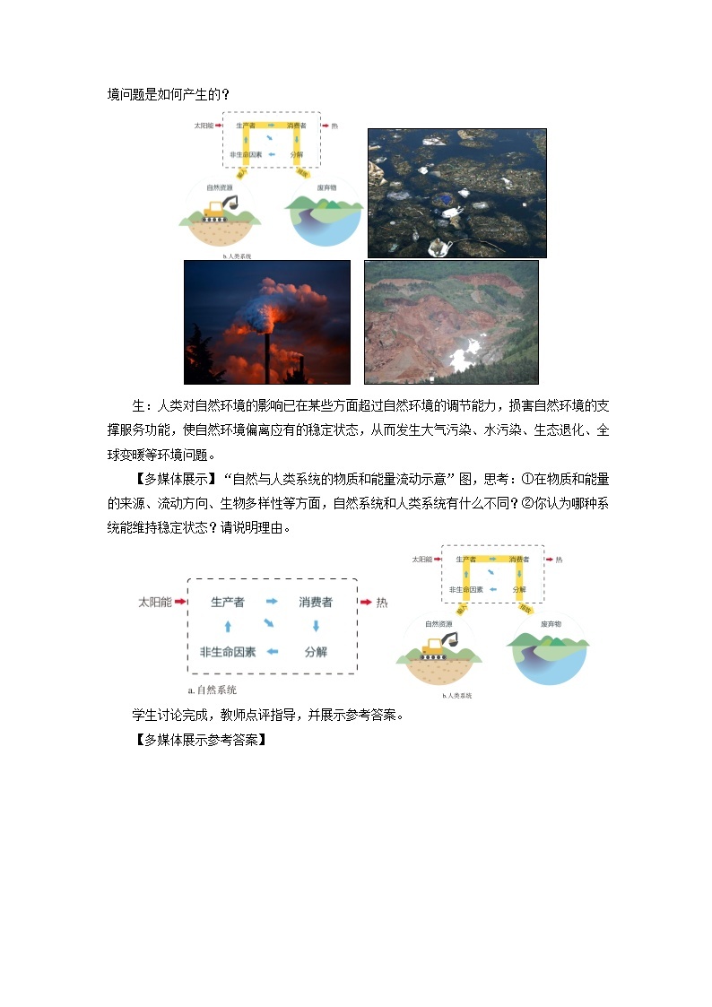 1.3环境问题及其危害示范教案 高中地理人教版（2019）选择性必修303