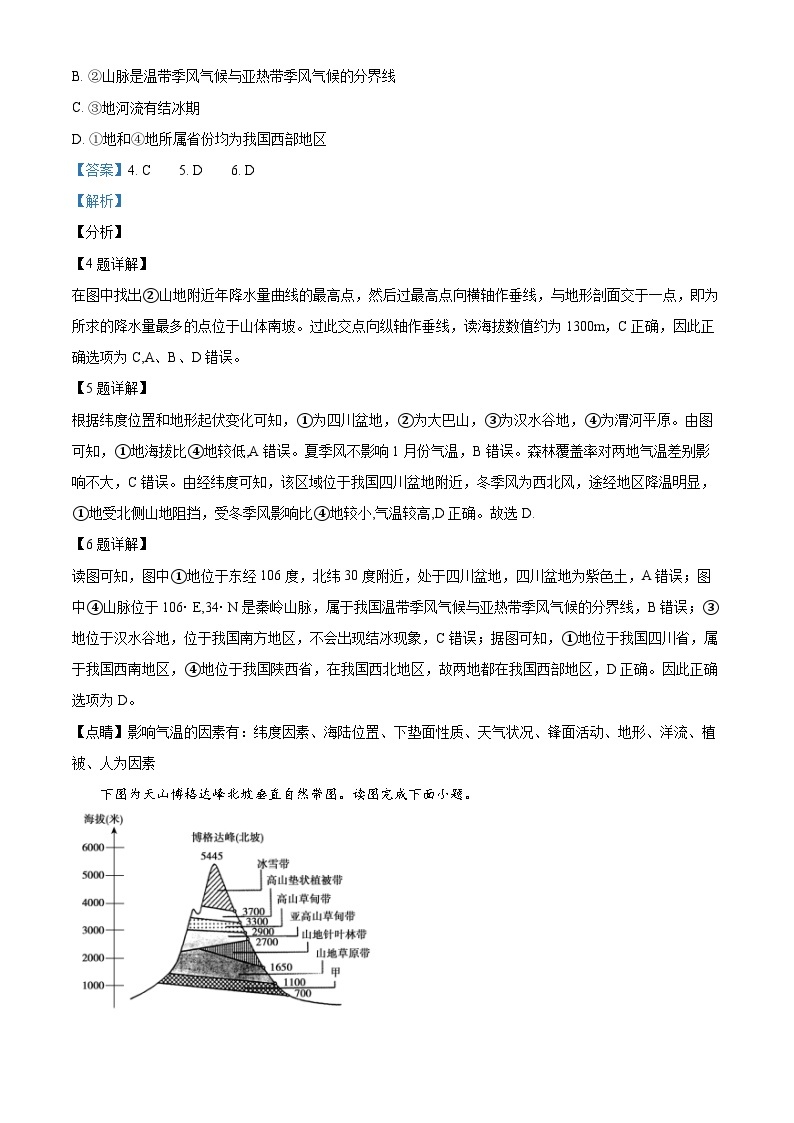 【期中真题】重庆市第八中学校2021-2022学年高三上学期期中地理试题.zip03