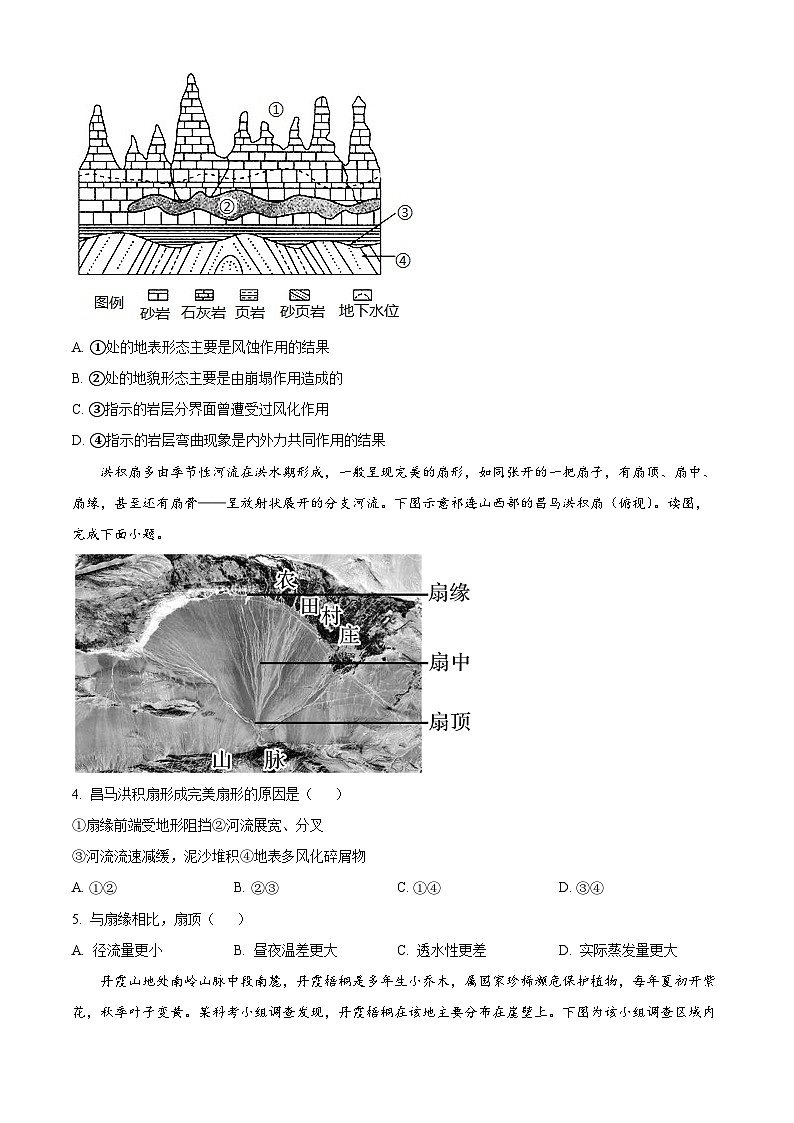 辽宁省重点高中沈阳市郊联体2023-2024学年高三上学期10月月考地理第2页