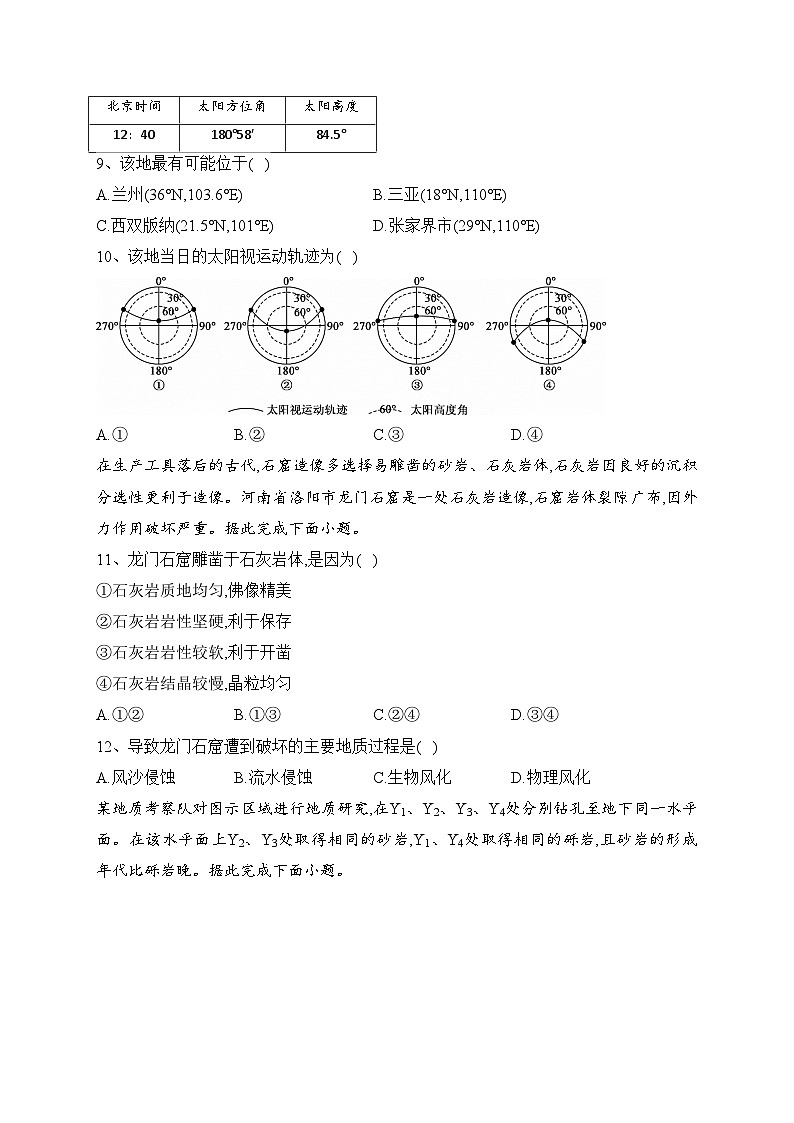 山西省运城市部分学校2023-2024学年高二上学期10月月考地理试卷(含答案)第3页