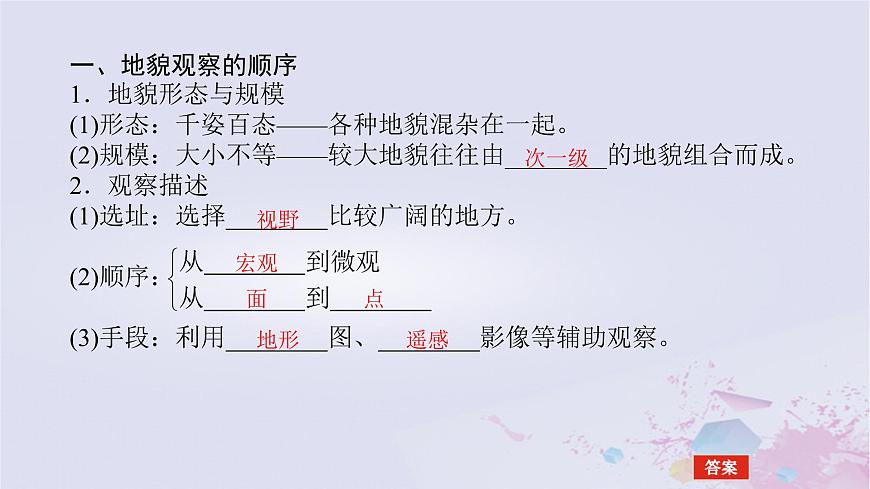 2024版新教材高中地理第四章地貌4.2地貌的觀察課件新人教版必修第一冊第5頁