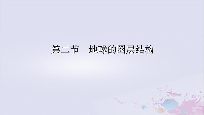 2024版新教材高中地理第一章宇宙中的地球1.2地球的圈层结构课件中图版必修第一册第1页