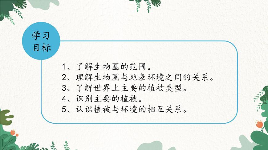 高中地理魯教版（2019）必修一 2.3生物圈與植被 課件第2頁