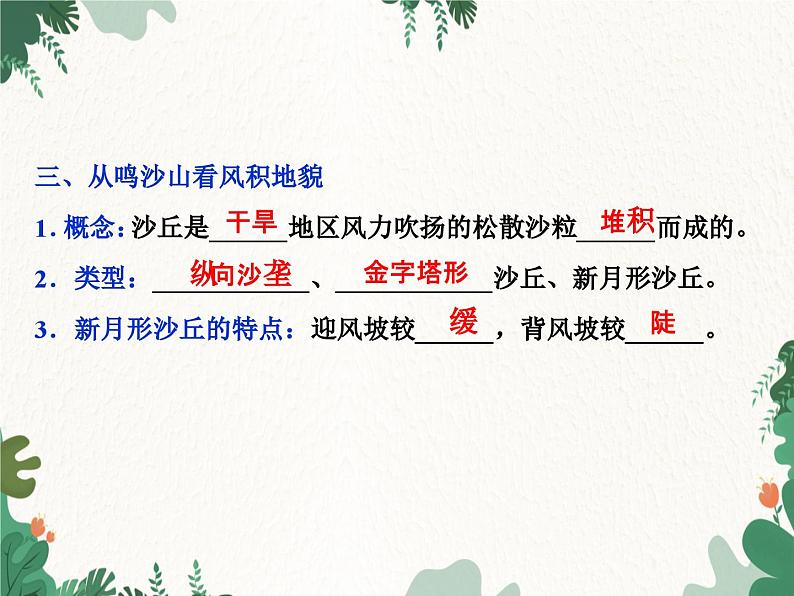 高中地理鲁教版(2019)必修一 3.2走进敦煌风成地貌的世界 课件05