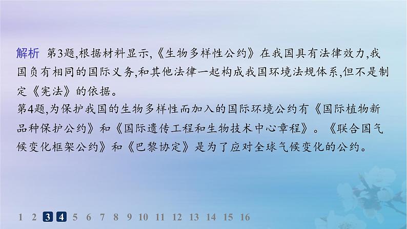 新教材2023_2024学年高中地理第4章保障国家安全的资源环境战略与行动第3节国际合作分层作业课件新人教版选择性必修3第6页
