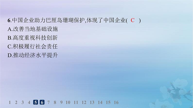 新教材2023_2024学年高中地理第4章保障国家安全的资源环境战略与行动第3节国际合作分层作业课件新人教版选择性必修3第8页