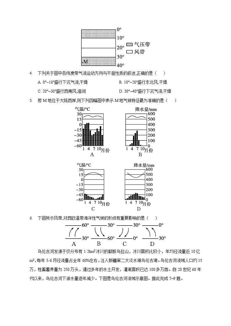 2023-2024学年宁夏固原市高二上学期期中地理质量检测模拟试题(含答案)第2页
