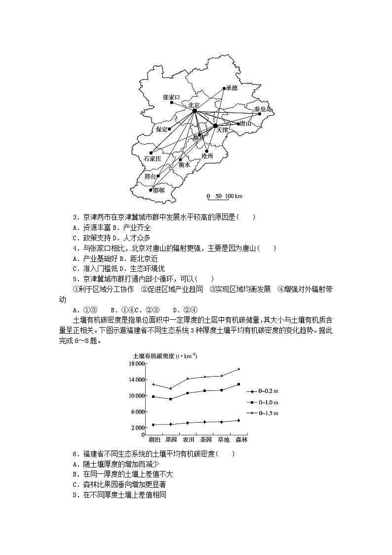 新教材2024届高考地理二轮专项分层特训卷第四部分临考速练选择题专练一(附解析)第2页