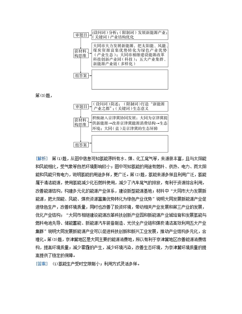 2024届高考地理二轮专题复习与测试第二部分专题九环境问题与区域可持续发展考点3资源枯竭型城市的转型发展(附解析)02