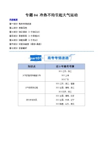 专题04 冷热不均引起大气运动-高考地理一轮复习知识清单