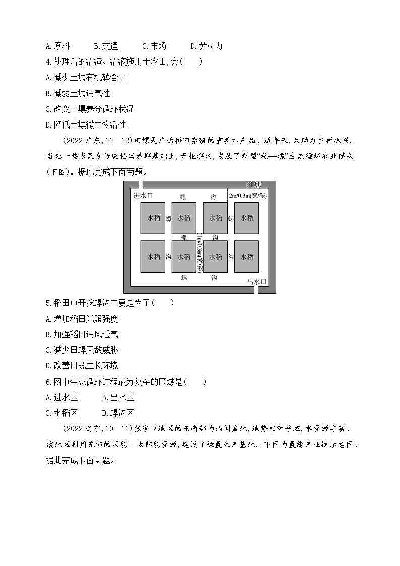 2024人教版高中地理必修第二册同步练习题--第五章 环境与发展拔高练(含解析)第2页