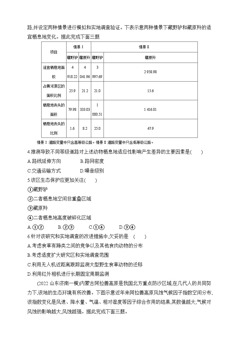 2024人教版高中地理选择性必修3同步练习题--专题强化练4 生态保护及生物多样性(含解析)第2页