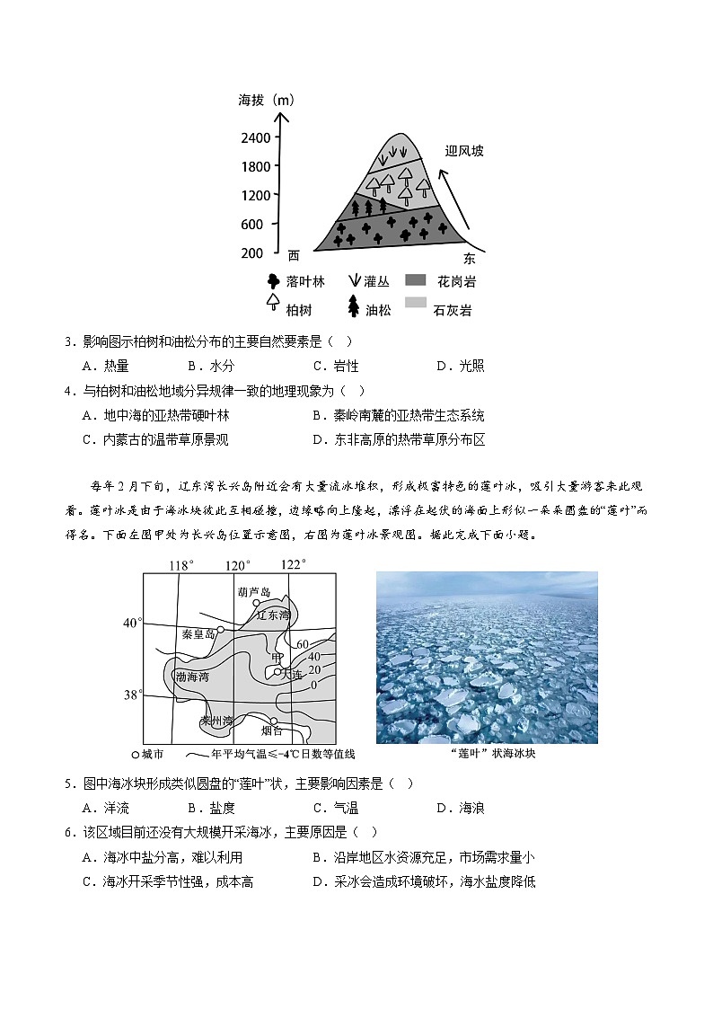 高三地理开学摸底考(新高考专用)(考试版)第2页
