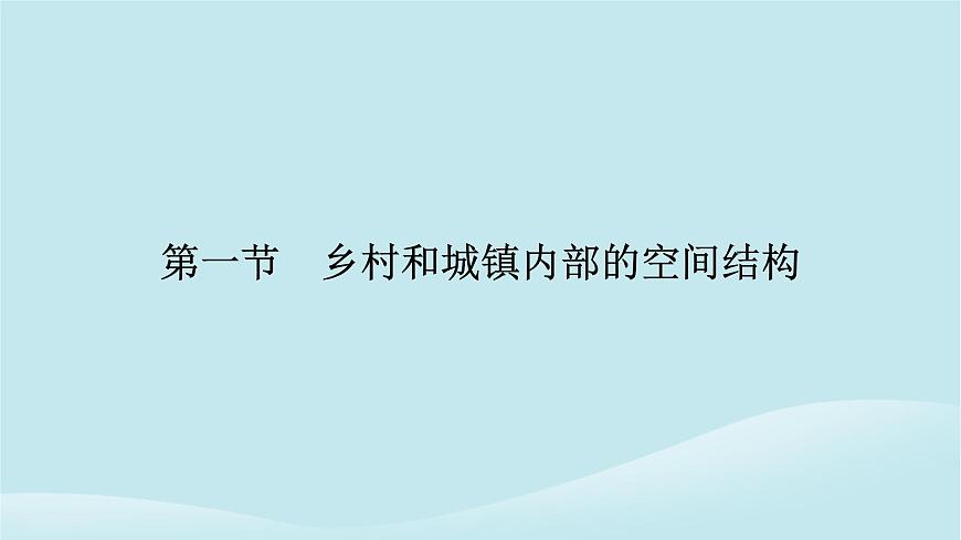 2024春高中地理第2章鄉(xiāng)村和城鎮(zhèn)第1節(jié)鄉(xiāng)村和城鎮(zhèn)內(nèi)部的空間結(jié)構(gòu)課件中圖版必修第二冊(cè)第6頁(yè)