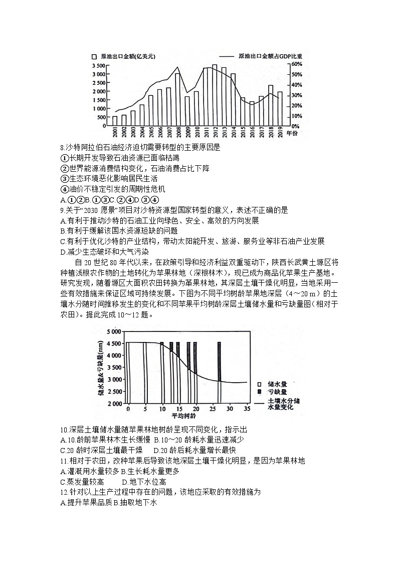 2024辽宁省名校联盟高三下学期3月联合考试地理含解析03