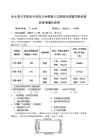辽宁省沈阳市东北育才学校高中部2024届高三下学期第六次模拟考试地理试卷（Word版附答案）