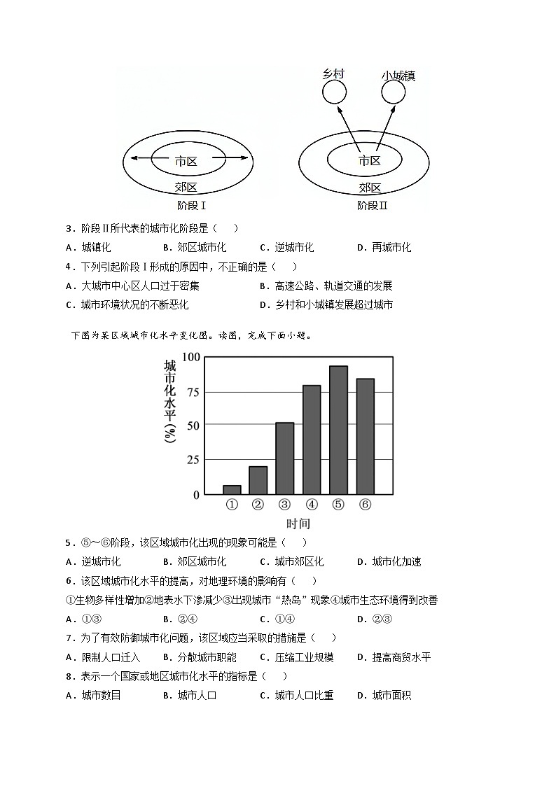 人教版地理必修第二册2.2 城镇化 导学案03