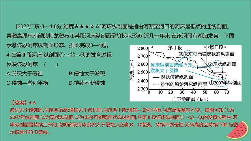 2025版高考地理一輪復(fù)習(xí)真題精練專題五地表形態(tài)的塑造第16練河流地貌的發(fā)育課件第5頁