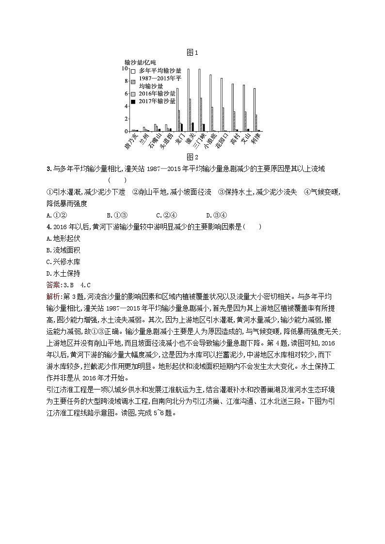2024届新高考地理二轮总复习专题突破练11区域发展与区际联系(附解析)第2页
