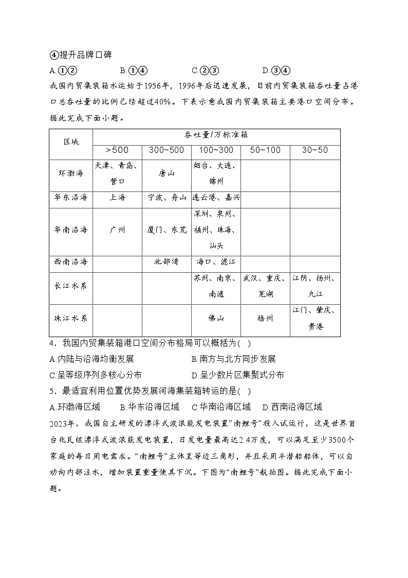 广东省南粤名校2024届高三下学期2月联考(开学)地理试卷(含答案)第2页