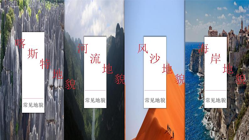人教版(2019)必修一 第四章第一节 常见地貌类型课件02