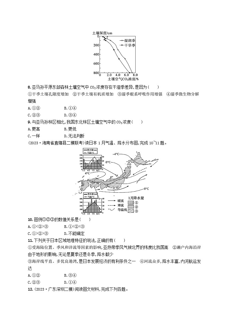 备战2025届高考地理一轮总复习课时规范练67世界主要国家第3页