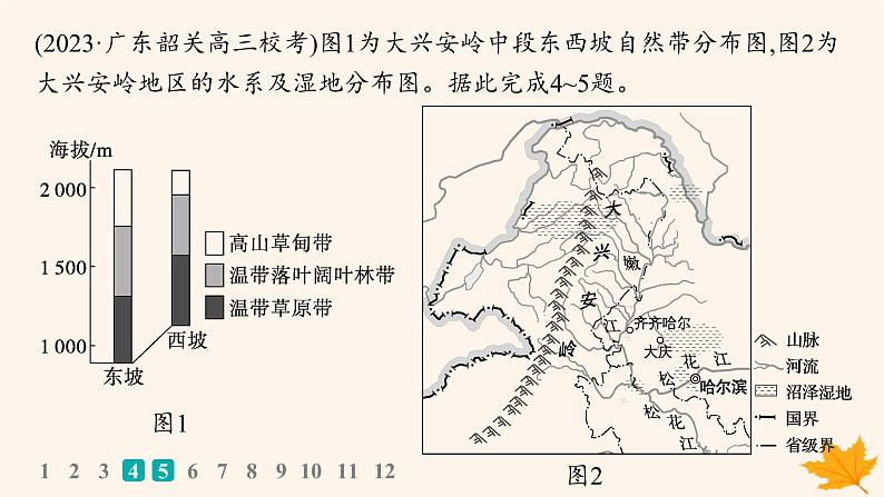 备战2025届高考地理一轮总复习第1篇自然地理第6章自然环境的整体性和差异性课时规范练32陆地地域分异规律地方性分异规律课件第5页