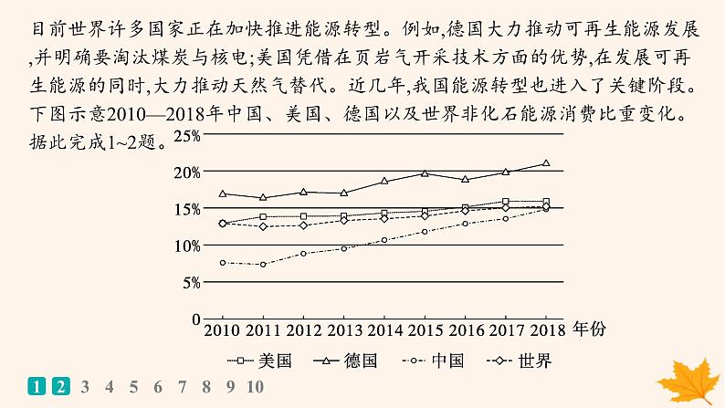 备战2025届高考地理一轮总复习第4篇资源环境与国家安全第18章资源安全与国家安全课时规范练59中国的能源安全课件第2页