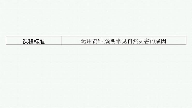 第5单元 从人地作用看自然灾害 第1节 自然灾害的成因 2025年高考地理一轮总复习课件+习题鲁教版(新高考新教材)02