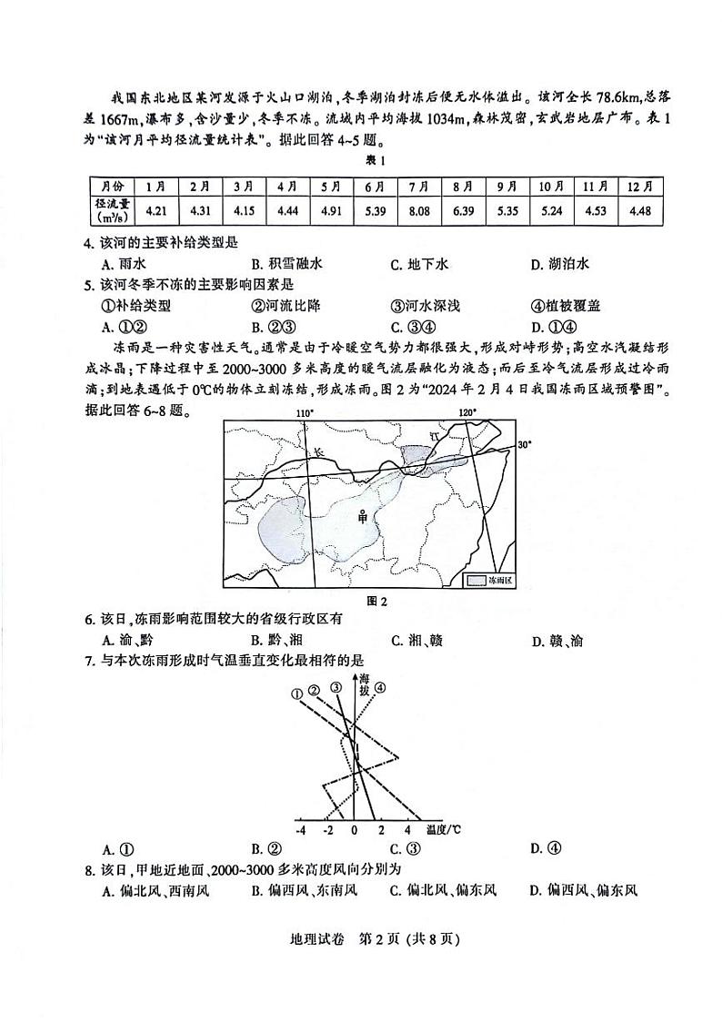 2024届江苏省徐州市等2地高考二模地理试题02