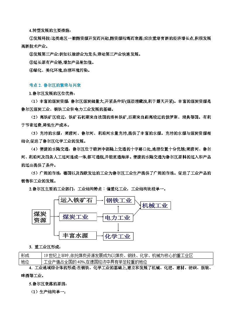 专题36 资源枯竭型地区的可持续发展(精品讲义)-备战高考地理一轮复习全考点精讲练(浙江专用)(原卷版)第2页