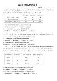 山東省濰坊市昌邑市第一中學(xué)2023-2024學(xué)年高二下學(xué)期3月月考地理試卷（Word版附答案）