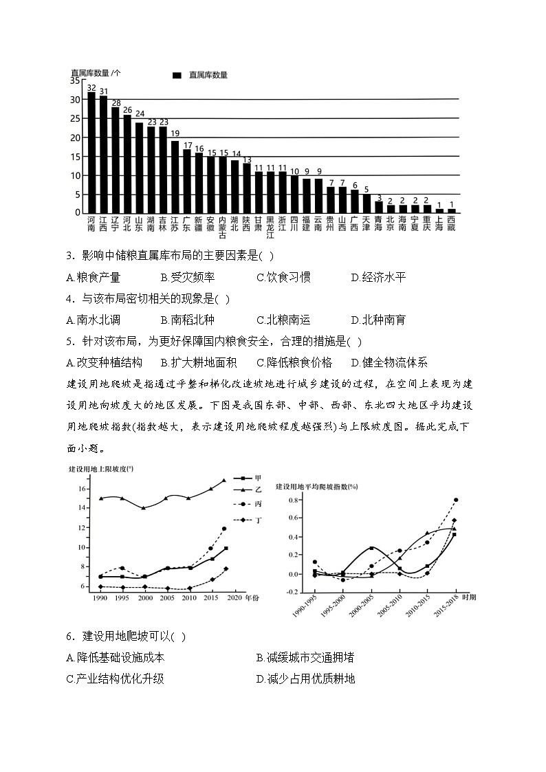 永州市第一中学2023-2024学年高二下学期3月月考地理试卷(含答案)第2页
