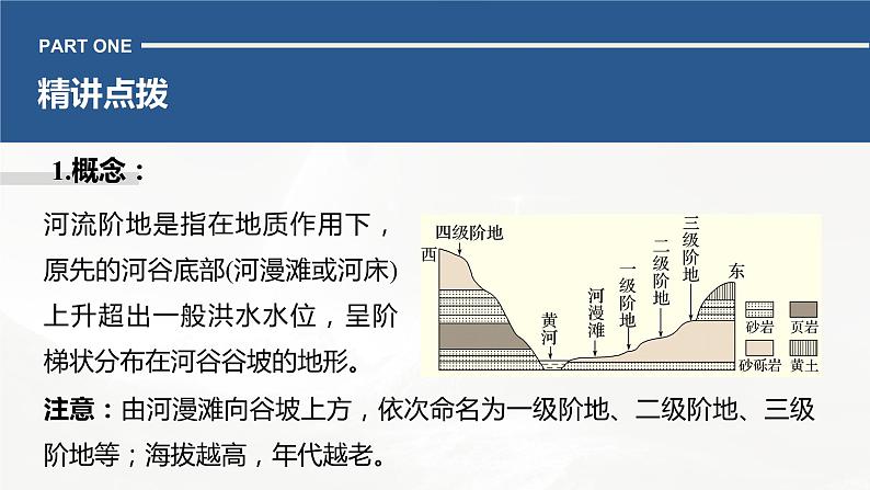 高考地理二轮复习专题四地表形态的塑造 主题3 河流阶地课件PPT第3页