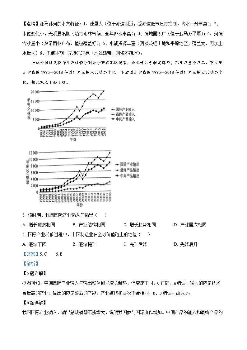 2024届辽宁省名校联盟高考模拟地理试题（二）（原卷版+解析版）03