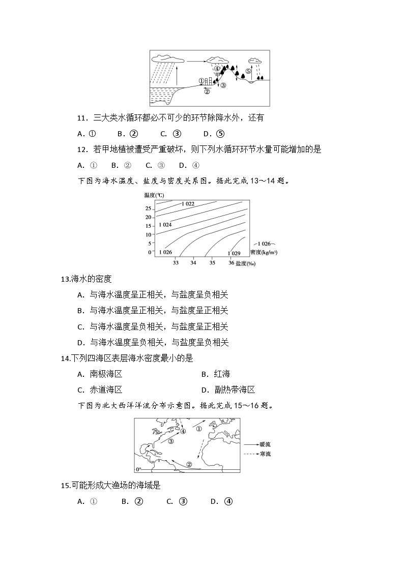 2024年江苏省普通高中学业水平合格性考试模拟卷（一）地理模拟练习03