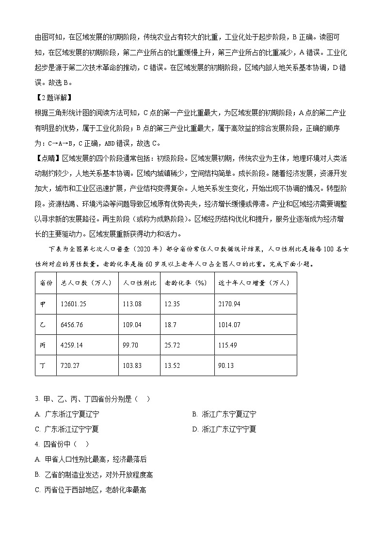 江西省宜春市丰城市东煌学校2023-2024学年高二下学期期中地理试题(原卷版+解析版)02