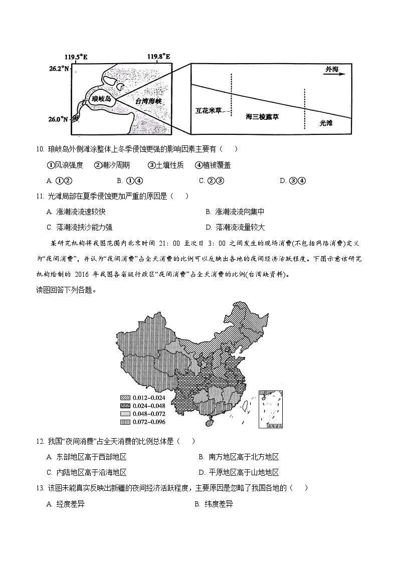 2024年高考押题预测卷—地理(福建卷03)(考试版)第3页