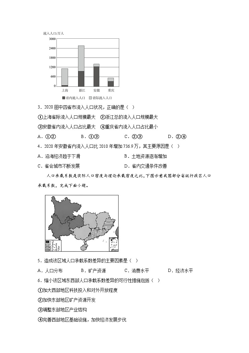 湖南省衡阳市衡阳县第五中学2023-2024学年高一下学期第一次月考地理试题02