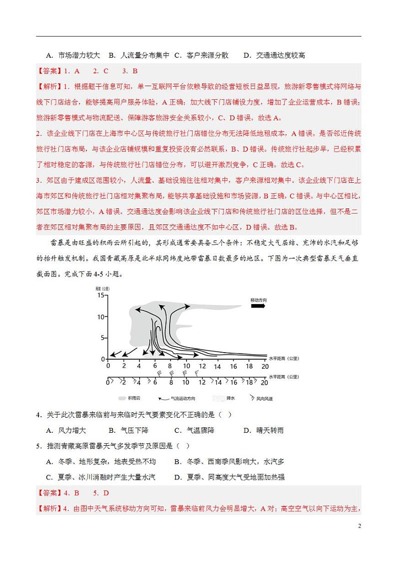 2024年高考押题预测卷—地理(辽宁卷02)(解析版)第2页