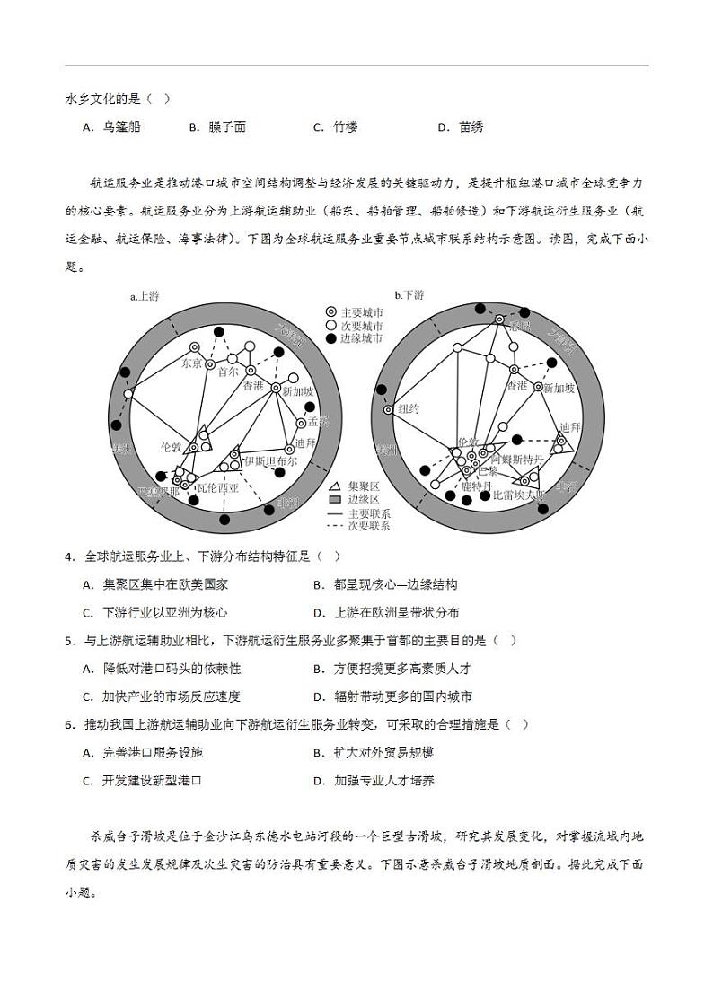 2024年高考押题预测卷—地理(全国02)(考试版)第2页
