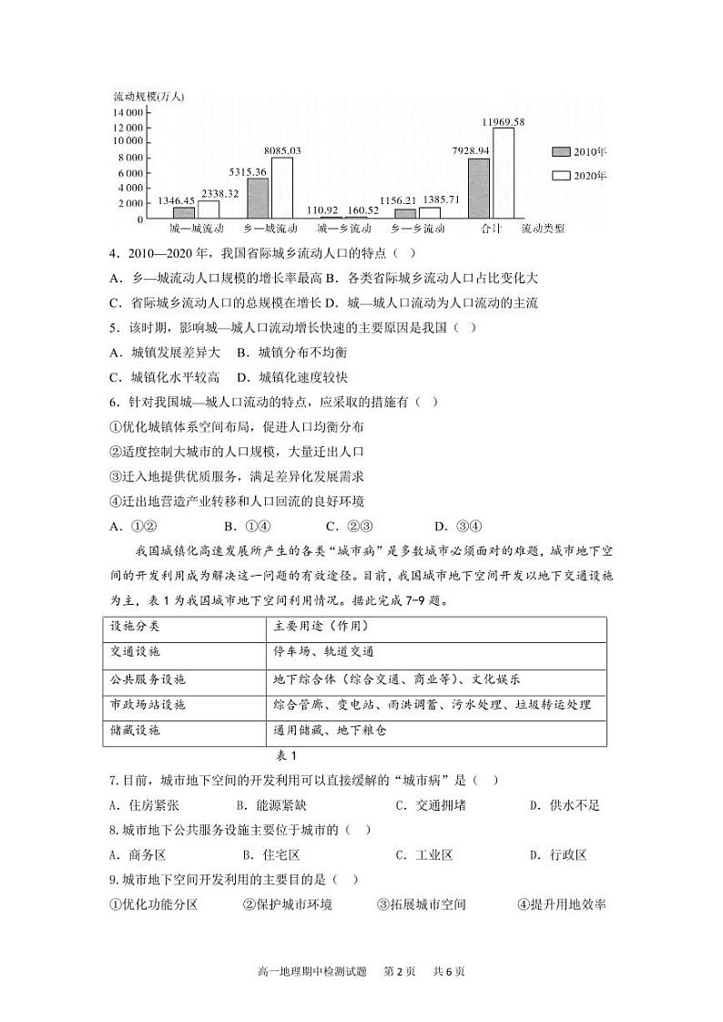 广东省惠州市博罗县2023-2024学年高一下学期5月期中地理试题第2页