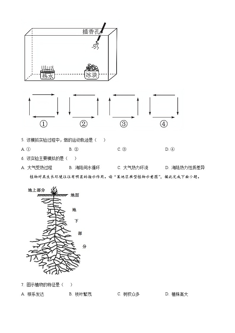湖南省2024年普通高中学业水平合格性模拟考试地理仿真卷(九)试卷(Word版附解析)02