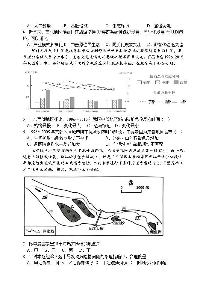 2024届辽宁省大连市第二十四中学高三下学期第五次模拟地理试卷第2页