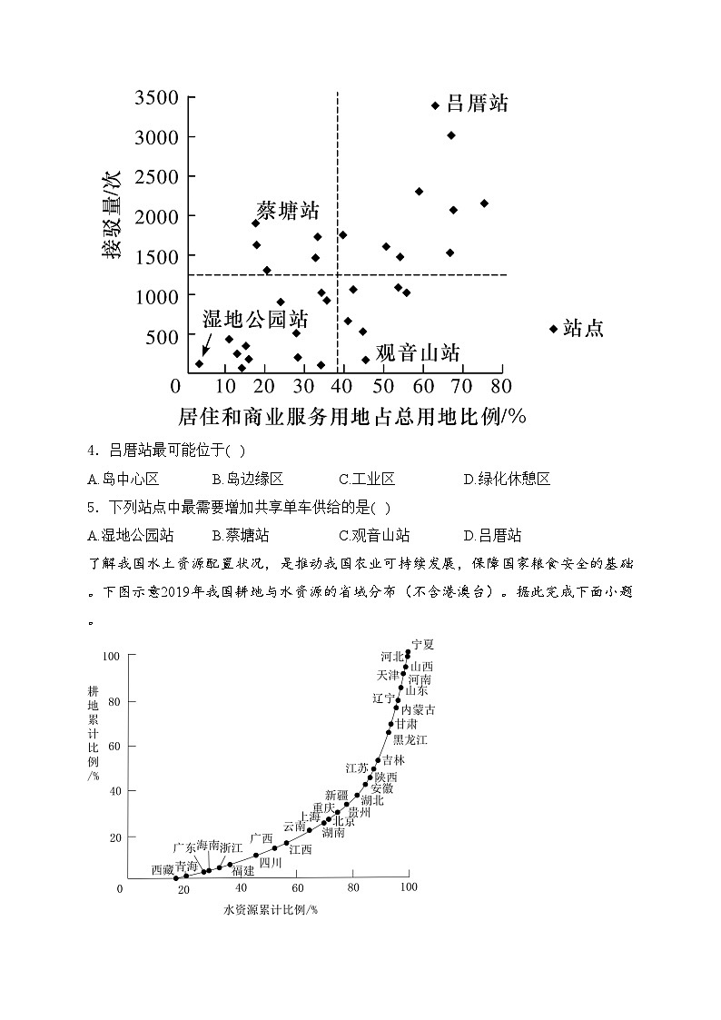 广东省惠州市2024届高三下学期一模考试地理试卷(含答案)02