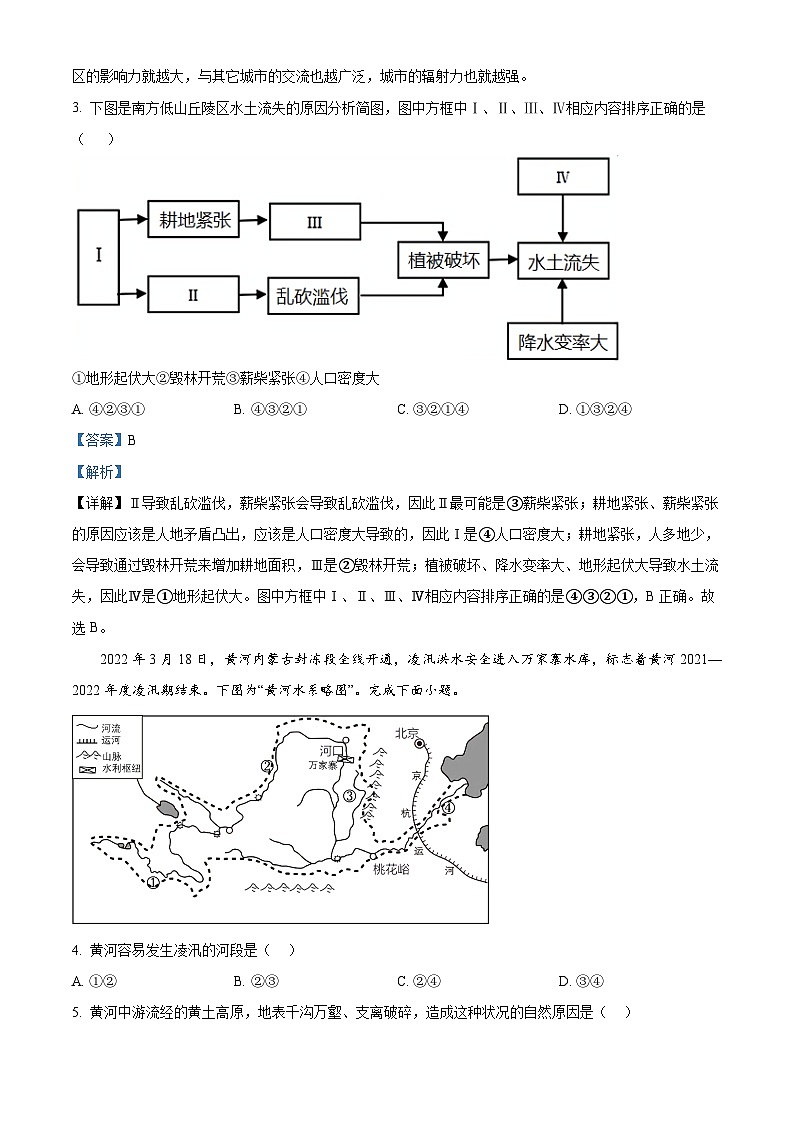 四川省广安市新育才教育集团高中2023-2024学年高二下学期期中考试地理试题(解析版)第2页