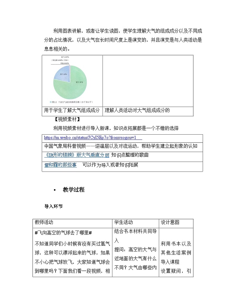 2.1 大气的组成和垂直分层 (4)教案 人教版高中地理(2019)必修第一册03