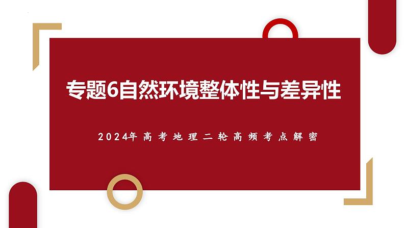 专题06 自然环境整体性与差异性微专题生物与环境、冻土(课件)2024年高考地理二轮复习(新高考专用)第1页