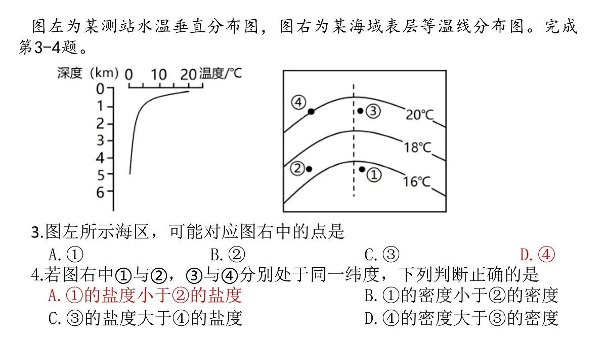 2024年高考地理学考专题复习课-海水性质和运动课件第7页
