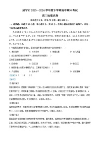 湖北省咸宁市2023-2024学年高二下学期6月期末联考地理试卷（Word版附解析）